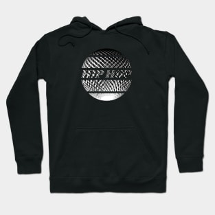 Silver disco ball with the inscription "Hip Hop". Hoodie